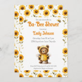 Cute Honey Bee Beer Ba-Bee Douchegel Kaart (Voorkant / Achterkant)