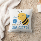 Cute Honey Bee Big Sister Name Custom  Kussen (Deken)
