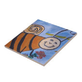 Cute Honey Bee Ceramic Tile Tegeltje (Zijkant)
