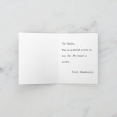 Cute Honey Bee Easy Custom Message Valentines day Kaart (Binnen)