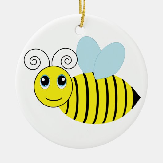 Cute Honey Bee Keramisch Ornament (Voorkant)