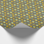 Cute Honey Bee Pattern Gift Cadeaupapier (Hoek)