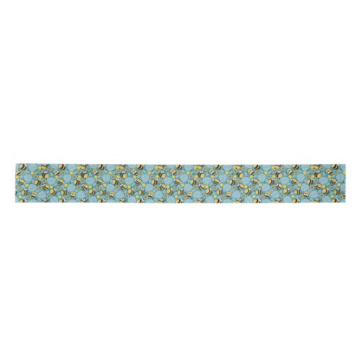 Cute Honey Bee Ribbon Satijnen Lint (Voorkant)