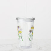 Cute Honey Bee Spring Cosmos Flowers Acryl Drinkbeker (Rechts)