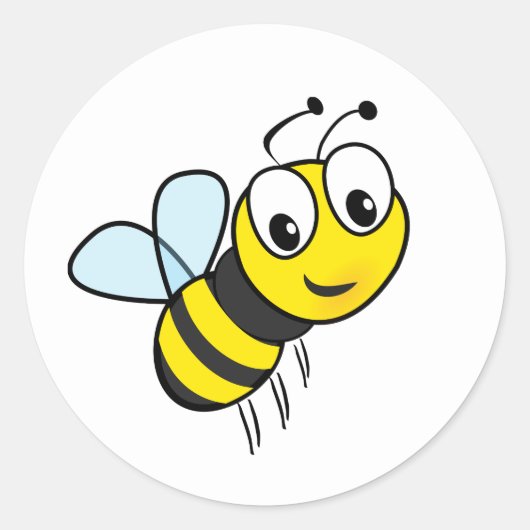 Cute Honey Bee Sticker Envelope Seals (Voorkant)