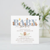 Cute Honey Beer Baby shower Kaart (Staand voorkant)