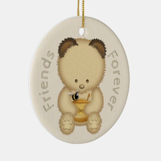 Cute Honey Beer BFF Keramisch Ornament (Rechts)