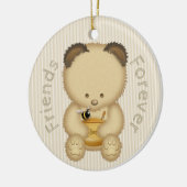 Cute Honey Beer BFF Keramisch Ornament (Links)