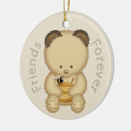 Cute Honey Beer BFF Keramisch Ornament (Links)