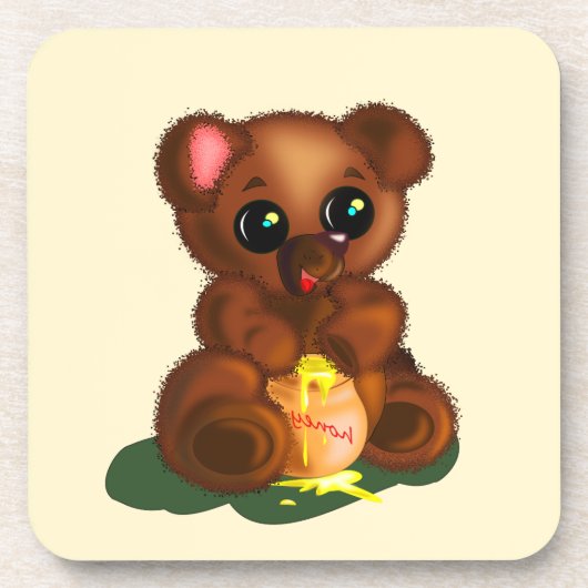 Cute Honey Beer Bier Onderzetter (Voorkant)