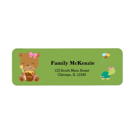 Cute honey beer etiket (Voorkant)