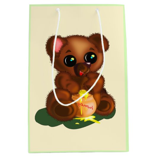 Cute Honey Beer Medium Cadeauzakje (Voorkant)