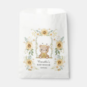 Cute Honey Beer met zonnebloemen Bedankzakje (Voorkant)