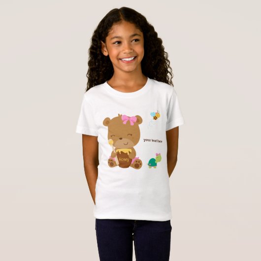 Cute honey beer t-shirt (Voorkant volledig)