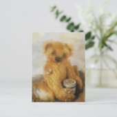 Cute Honey Beer Teddy Briefkaart (Staand voorkant)
