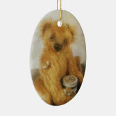 Cute Honey Beer Teddy Personalized Keramisch Ornament (Rechts)