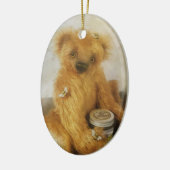 Cute Honey Beer Teddy Personalized Keramisch Ornament (Links)