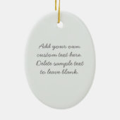 Cute Honey Beer Teddy Personalized Keramisch Ornament (Achterkant)