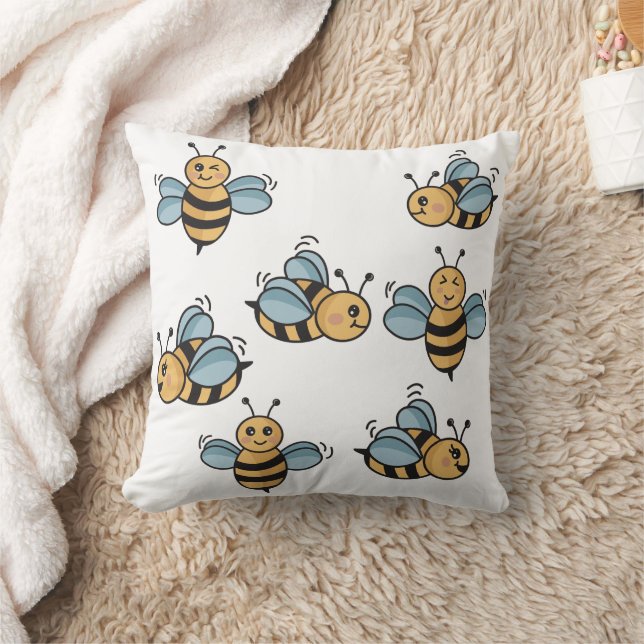 Cute Honey Bees Kussen (Deken)