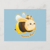Cute Honey Bun Bunny Briefkaart (Voorkant)