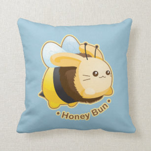 Cute Honey Bun Bunny Kussen