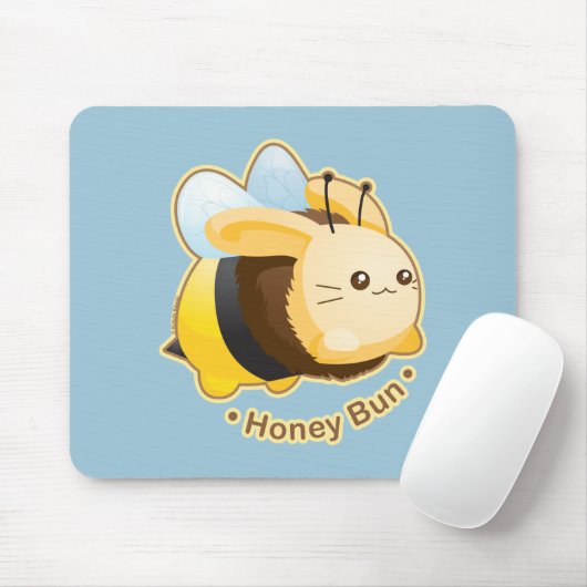 Cute Honey Bun Bunny Muismat (Met muis)