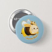 Cute Honey Bun Bunny Ronde Button 5,7 Cm (Voorkant /achterkant)