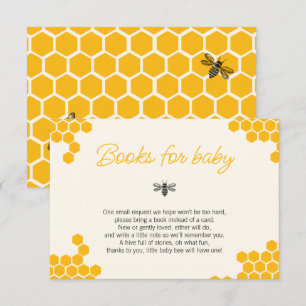 Cute Honey Moeders voor Bij Baby Shower Boeken voo Informatiekaartje
