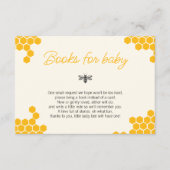 Cute Honey Mommy to Bee Baby Shower Books for Baby Informatiekaartje (Voorkant)