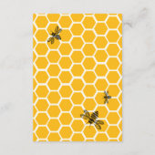 Cute Honey Mommy to Bee Baby Shower Books for Baby Informatiekaartje (Achterkant)
