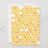 Cute Honey Sweet as Can Bee Baby shower Invitation Kaart (Achterkant)