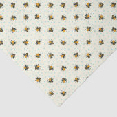 Cute Honeybee Baby shower Tissue Paper Tissuepapier (Detail)