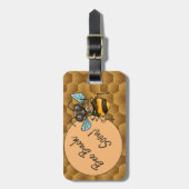 Cute Honeybee Bagagelabel (Voorkant verticaal)