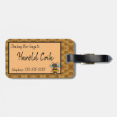 Cute Honeybee Bagagelabel (Achterkant horizontaal)