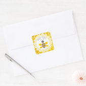Cute Honeybee Honeycomb Black and Yellow Stickers (Envelop)