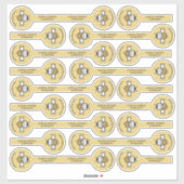 Cute Honeybee Logo Top Security Sticker (Vel)