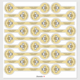 Cute Honeybee Logo Top Security Sticker