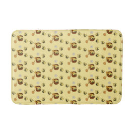Cute Honeybee with Sweet Honey Bath Mat