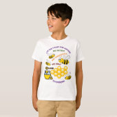 Cute Honeybees Care en Concern-Shirt T-shirt (Voorkant volledig)
