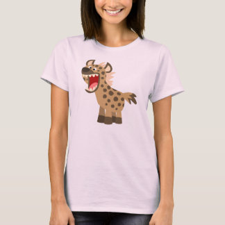 Cute hongerige cartoon hyena vrouwen T-shirt