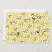 Cute Honing Bij Geel Kinderen Foto Verjaardagsfees Kaart (Achterkant)