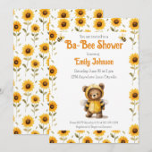 Cute Honingbij Beer Ba-Bee Feestje Kaart (Voorkant / Achterkant)