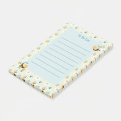 Cute Honingbij Kinderen Takenlijst Post-it® Notes (Schuin)