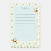 Cute Honingbij Kinderen Takenlijst Post-it® Notes (Voorkant)