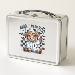 Cute Hoogland Koe Geruite Halloween T-shirt