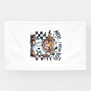 Cute Hoogland Koe Geruite Halloween T-shirt Spandoek