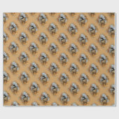 Cute Hopeful Black Capped Chickadee Songbird Cadeaupapier (Vlak)