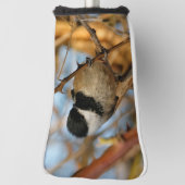 Cute Hopeful Black Capped Chickadee Songbird Golfheadcover (Draai 90)