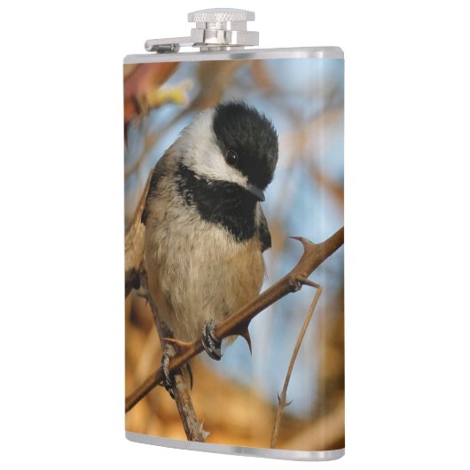 Cute Hopeful Black Capped Chickadee Songbird Heupfles (Links)