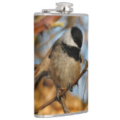 Cute Hopeful Black Capped Chickadee Songbird Heupfles (Rechts)